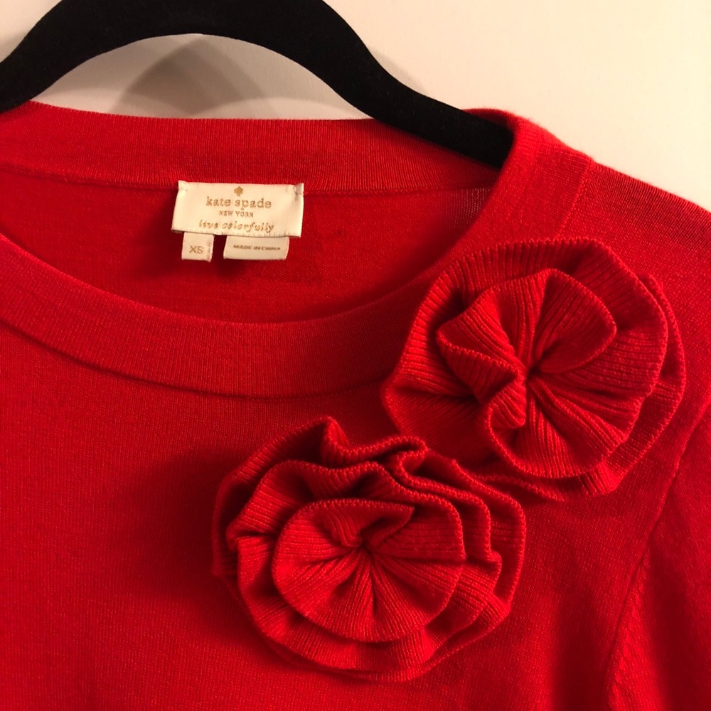 Kate Spade Beautiful Red Sweater